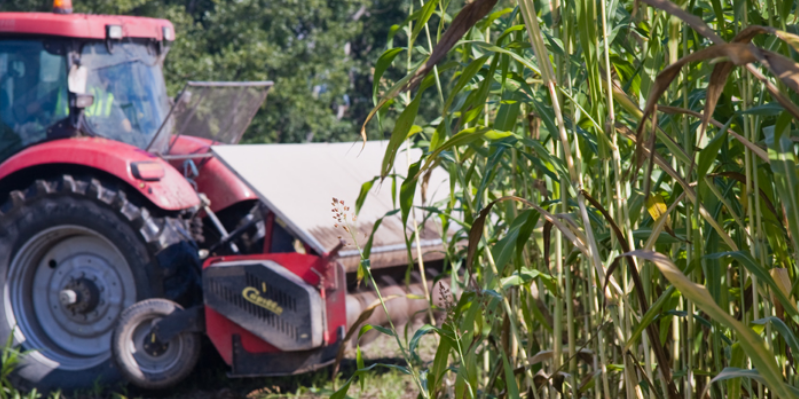 Tractor recolector