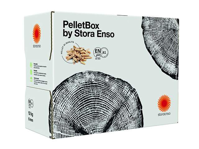 Pellet Box caja de carton para pellets de Stora Enso