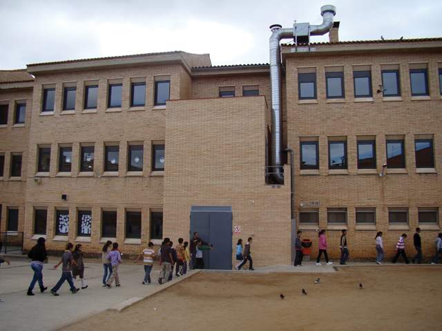 Colegio Terrassa con biomasa