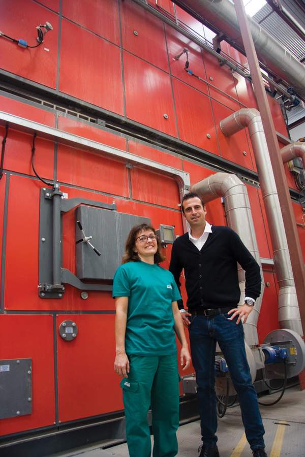 Caldera de biomasa Uniconfort instalada por imartec en Liven
