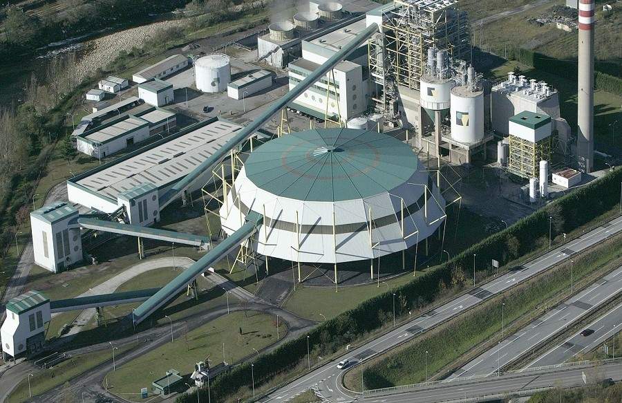 La Pereda HUNOSA reconversión de carbon a biomasa