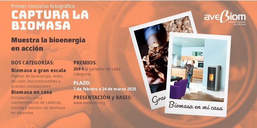 CONCURSO FOTOGRAFICO CAPTURA BIOMASA 2025 AVEBIOM