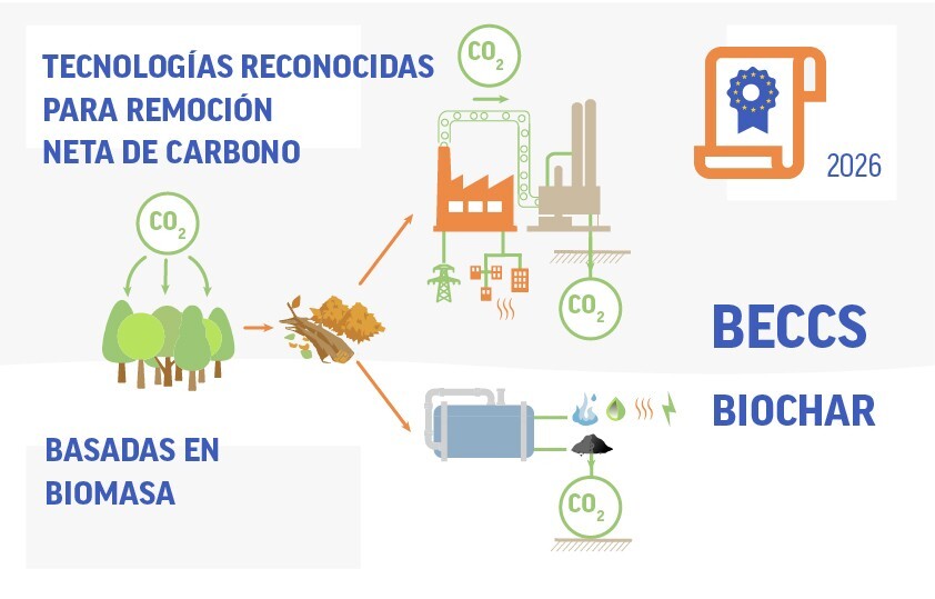 BECCS y biochar tecnologias validas para captura y almacenamiento permanente de co2