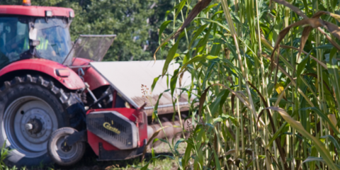 Tractor recolector