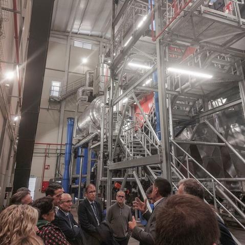 inauguracion caldera biomasa prosol de veolia y vyncke